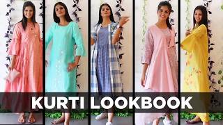 Latest Kurti Designs Video  Kurti Lookbook  Indian Fashion kurti [upl. by Alyaj582]