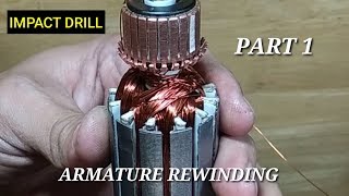 ARMATURE REWINDING part 1 [upl. by Nikolaos]