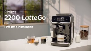 Philips Series 2200 LatteGo EP223140 Automatic Coffee Machine  How to Install and Use [upl. by Kremer]