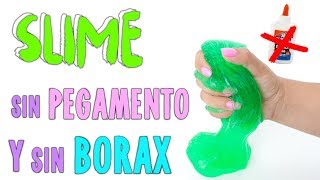 PROBANDO SLIME SIN PEGAMENTO Y SIN BORAX [upl. by Obie]