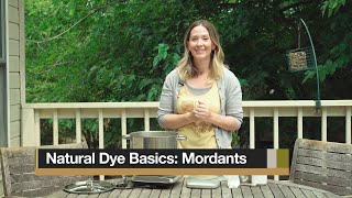 Natural Dye Basics Mordanting [upl. by Cartan]