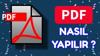 PDF DOSYASI NASIL YAPILIR  Pratik Kolayca PDF Dosyası Yapın  PDF Düzenleme  2020 YENİ [upl. by Rashidi]