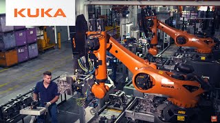 BMW Quality Assurance Using Large Robots Working Safely Next to People [upl. by Semyaj]