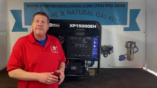 DuroMax XP15000EH watt Generator  Converting this generator to Natural Gas [upl. by Ahsinid]