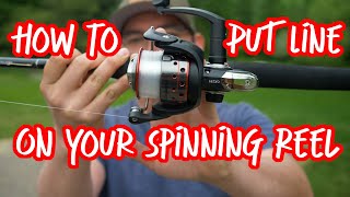 How to Put Line On A Spinning Reel STEPBYSTEP GUIDE  How To Spool A Spinning Reel [upl. by Raman85]