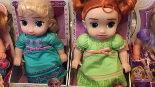 Disney Princess Baby Doll Haul Frozen Aurora Cinderella Rapunzel Belle [upl. by Eilrahc]