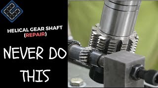 Gear cutting Helical gear repair free hobbing technique [upl. by Emerson247]