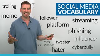 SOCIAL MEDIA Vocabulary in English 30 words to learn [upl. by Eseela]