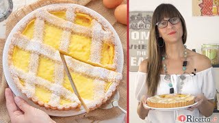 Crostata alla crema pasticcera facilissima  Ricettait [upl. by Zippel]