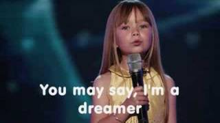 Connie Talbot  Imagine With lyrics [upl. by Gilberta221]