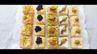 CANAPÉS FÁCILES PARA FIESTAS [upl. by Eisak]