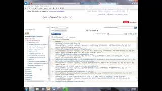 Lexis Nexis Database Tutorial [upl. by Andonis355]