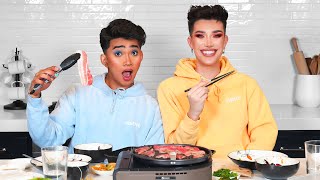 Korean BBQ Mukbang ft Bretman Rock [upl. by Suiravad]