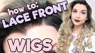 HOW TO LACE FRONT WIGS  Alexas Wig Series 6 [upl. by Gnues]