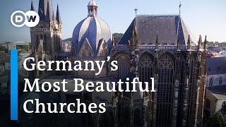 Beautiful Churches in German  A BirdsEye View of German Churches  Germany by Drone [upl. by Ena768]