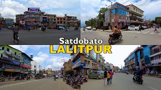 Satdobato Lalitpur City 4k  Virtual Walking Tour July 2023 [upl. by Akiner459]