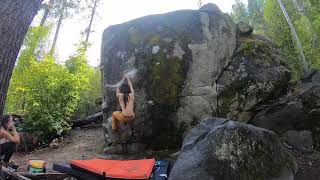 Leavenworth Bouldering The Terrible V7 [upl. by Ecirtnuahs]