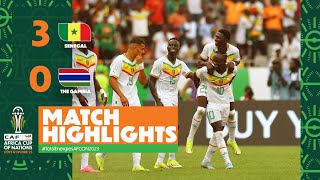 HIGHLIGHTS  Senegal 🆚 The Gambia TotalEnergiesAFCON2023  MD1 Group C [upl. by Leribag856]