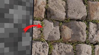 Minecraft or Real Life 4096x POMPBR Ultra Realism  Ray Tracing  4K [upl. by Nitsreik45]