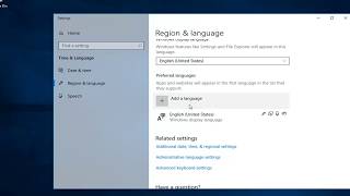 How To Change Keyboard Language In Windows 10 [upl. by Eenyaj]