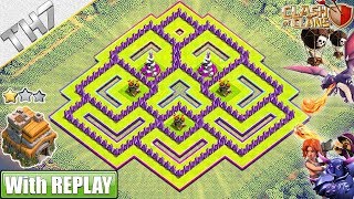 NEW BEST TH7 Base FARMINGTROPHY with COPY Link Town Hall 7 Base Anti Dragons  Clash of Clans [upl. by Felic]