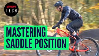 Everything You Need To Know About MTB Saddle Position  GMBN Guide To Bike Setup [upl. by Baxy]