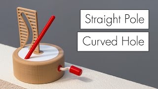 Straight Pole  Curved Hole Illusion  How it Works [upl. by Eustacia643]