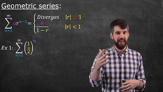 Geometric Series  Convergence Derivation and Example [upl. by Eilama]