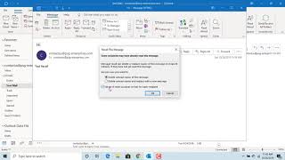 How to Recall sent email message in Outlook  Office 365 [upl. by Nivak]