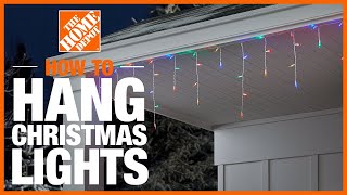 How to Hang Christmas Lights  The Home Depot [upl. by Elletse556]