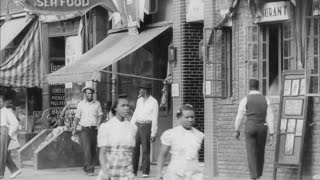 Harlem Street Scenes and Queensbridge Projects Construction 1939 [upl. by Eilis]