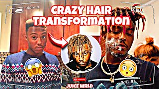 JUICE WRLD DREADLOCK TRANSFORMATION FREEFORM DREAD JOURNEY  HOW TO GET DREADS LIKE JUICE WRLD [upl. by Nywled313]