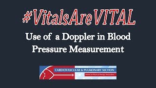 Use of Doppler in Blood Pressure Measurement [upl. by Hayyifas]