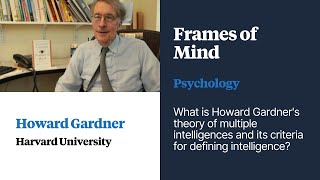 Faculti  Frames of Mind  Theory of Multiple Intelligences  Howard Gardner [upl. by Sibelle]