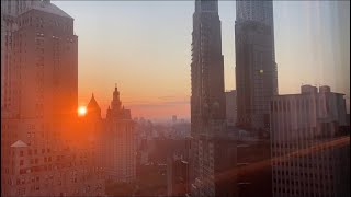 Inside One of NYC’s Most Unique Hotels With Beautiful Views Millenium Hilton Downtown NYC [upl. by Kermie]