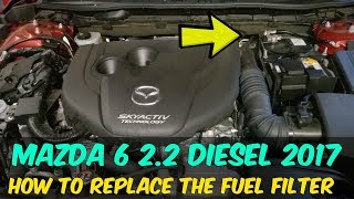 20132018 Mazda 6 Fuel Filter Replacement  How To DIY [upl. by Narahs72]