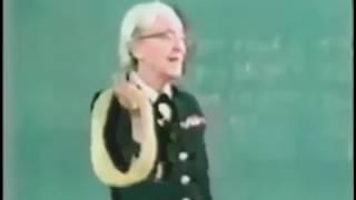 Grace Hopper demonstrates the length of a nanosecond [upl. by Ellered]