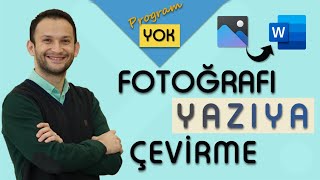 MS Word ile Fotoğrafı Yazıya Çevirmek  Kitabı Worde Çevirmek [upl. by Ocir]