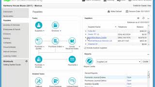 Sage50  Payments Prepayments Adjusting Payments and Payables Reports [upl. by Sherj]