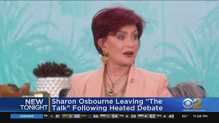 Sharon Osbourne Leaving The Talk Following Heated Debate [upl. by Norrehs71]