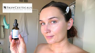 My SkinCeuticals Skincare RoutineMedical Grade Skincare Routine  C E Ferulic [upl. by Morganica83]