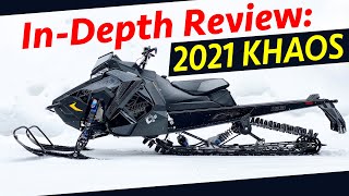 the SNOWEST show InDepth Review 2021 Polaris KHAOS 850 [upl. by Atinel]