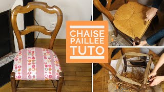 TUTO Comment RELOOKER une CHAISE en PAILLAGE [upl. by Liris]