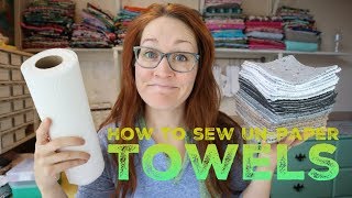 How to sew Unpaper Towels with Billettes Baubles [upl. by Sllew779]