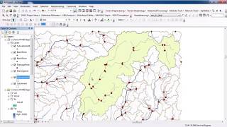 Watershed Delineation in GIS Very Easy Method [upl. by Ahsirtak]