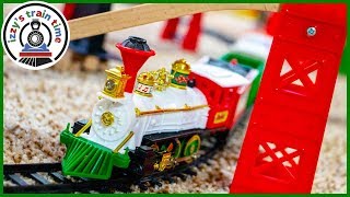 SANTAS MUSICAL EXPRESS TRAIN Huge Holiday Track with Bachmann Thomas and more [upl. by Odnanref]