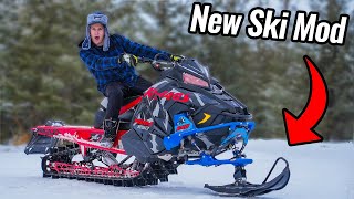 NEW Snowmobile with ONE SKI [upl. by Eibob]