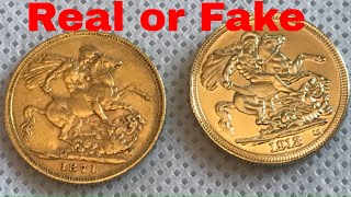 How Can you Tell if An Antiques Gold Sovereign Is Real  Beginners Guide [upl. by Aicatan61]