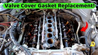 Nissan 350z amp Infiniti G35 Valve Cover Gasket Replacement VQ35DE RWD Engine [upl. by Atirres]