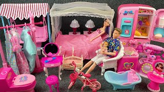 13 Minutes Satisfying with Unboxing Barbie Fancy House Play Set Collection Review Toys  ASMR [upl. by Olnee]